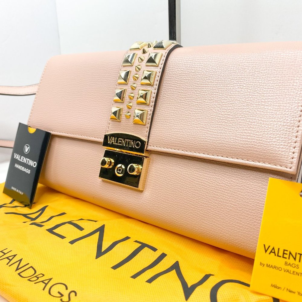Valentino Cocotte Palmellato Rose Studded Clutch - Picture 2 of 11